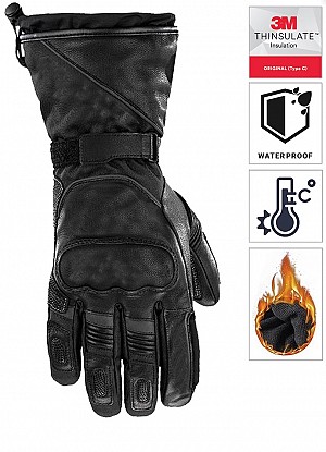 Explorer Insulated Long Winter Wasser- Und Winddichte Motorrad Handschuhe