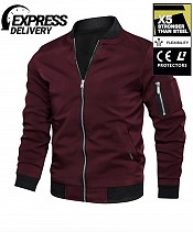 Kevlar Bomberjacka Ce Aa 17092:2020 Winered Mc Jacka - Mcv