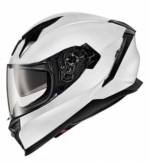 Shox Sv Eclipse Solid Ece R22.06 Blanc Brillant Integral Casque De Moto