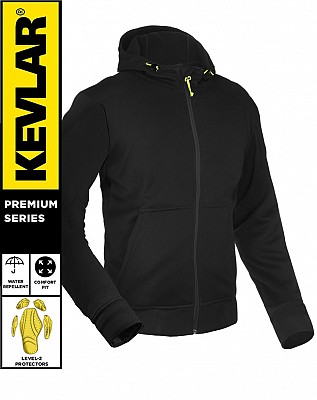 Sweat à Capuche Imperméable Barricade Plain Black Kevlar 17092:2020