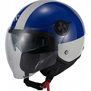 Shox Interceptor Sv Ranger Open Face Gloss Grey Blue Jet Mc-helm