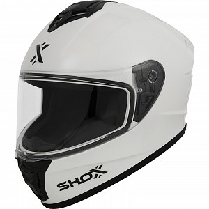 Shox Command Solid Ece R22.06 Blanc Integral Casque De Moto