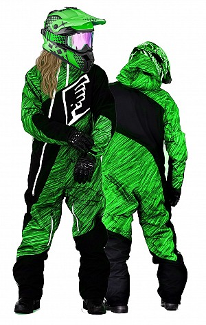 Lady Premium Gravity Green Overall Atv / Schneemobil