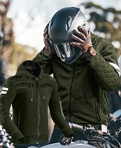 Premium Rivalarmygreen Ce 17092:2020 Sweat À Capuche De Moto ImpermÉable