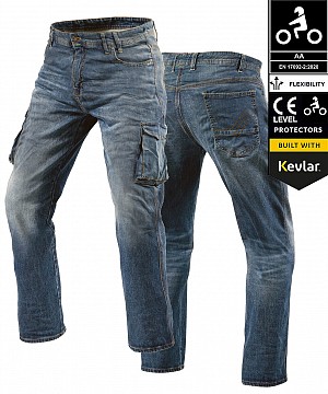 Cargo Dirtyblue Cruiser V2 Wp Ce 17092 Aa Motorrad-jeans