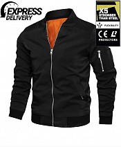 Blouson Kevlar Bomber Ce Aa 17092:2020 Blouson Mc Noir - Mcv