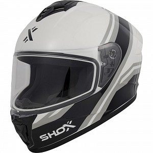 Shox Command Confine Ece R22.06 Blanc Integral Casque De Moto