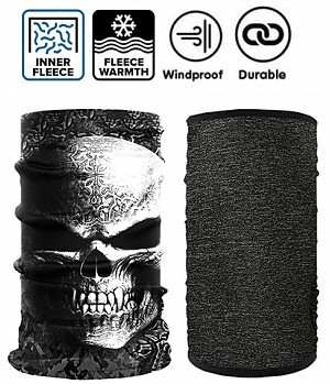 Fleece-gefÜttert Winter Skull Dark Tide Bandanna Neck Tube HalswÄrmer Sturmturm