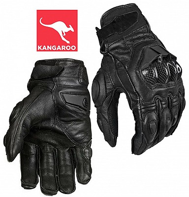 Kangaroo Charge Kurze Mc-handschuhe Aus Kangaroo-haut