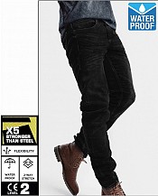 Commander Wasserdichte Jet Black Motorrad-jeans Hose Jet1