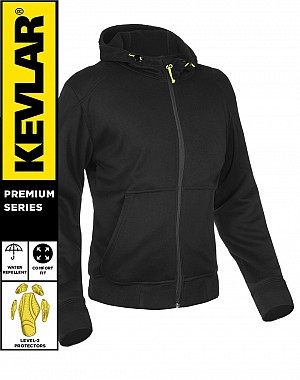 Sweat à Capuche Imperméable Lady Barricade Plain Black Kevlar 17092:2020