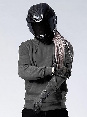 Lady Bandit Urban Ce Semi Kevlar Hoodie Dunkelgrau Mc Hoodie