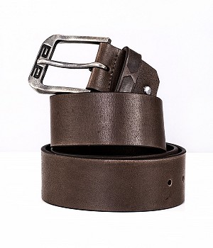 Ata Ceinture En Cuir Marron Ceinture De Peau De Moto