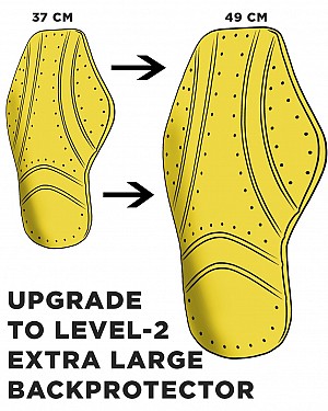 Uppgradera Till Extra Stor TÄckande Ryggskydd 37 Cm Till 48 Cm Ce Level-2