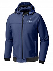 Sweat à Capuche Moto Softshell Noir De Qualité Supérieure Bleu Ce-a Mc Jacka