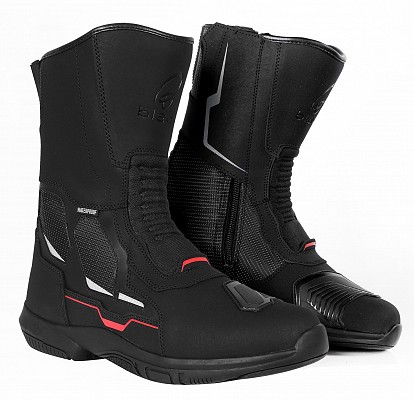 Black Venture Allweather Black Ce Waterproof Motorradstiefel