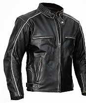 Blouson Cuir George Ce Aa 17092:2020 Noir Moto - Mcv