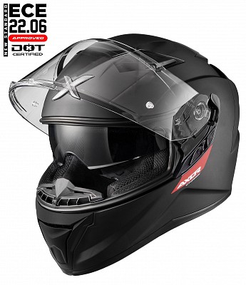 Echo Sv Axor 22-06 Matt Schwarz Sonnenblende Motorradhelm Mcv