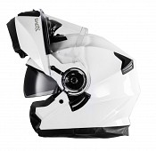 Shox Destination Solid Flip Front Ece R22.06 Gloss White Mc HjÄlm