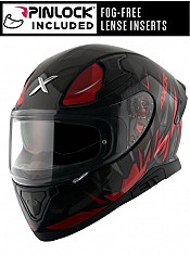 Axor Apex Hunter Black Red Solvisir Pinlock Included Mc HjÄlm - Mcv