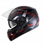 H520 Arrow Red Aero Black Matt Sonnenvisier Motorradhelm