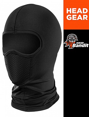 Tx Full Black Windproof Balaclava Stormhuva