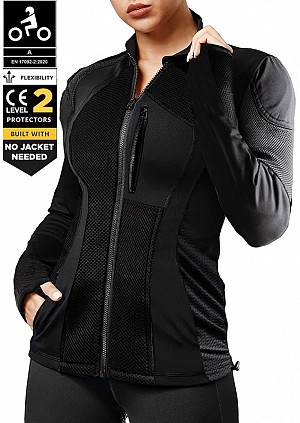 Lady Armourguard Summer Diamondy Ce-1 17092:2020 Mesh Mc Jacke