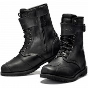 Schwarze Heritage Ce-level 2 Leder Wp Alive Vintage Motorradstiefel