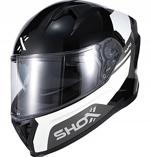 Shox Rapid Turbo Gloss White Grey Black Sv Integral Motorradhelm