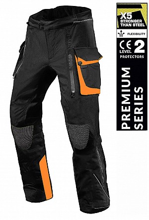 Veste Mc Étanche Premium Dynatech Orange/noir Kevlar 17092:2020