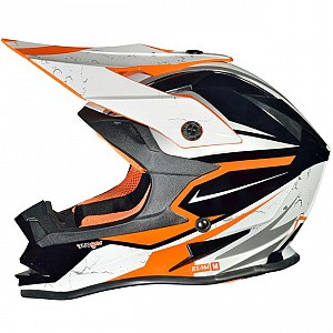 Casque Cross Rk652 Junior Orange Clair