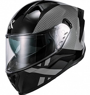 Shox Rapid Speedway Gloss Black Sv Integral Motorradhelm