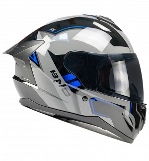 Bno X5 Ece R22.06 Glänzend Schwarz Blau Integrierter Mc-helm