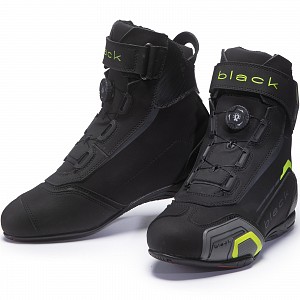 Black Firefly Black/yellow Ce Ankel Waterproof Bottes De Moto