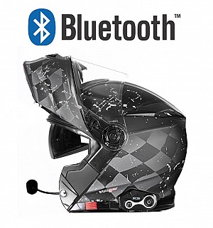 Rs-982 Bluetooth Mat Tc/typ4 S8x Bluetooth 5.0 Casque De Moto