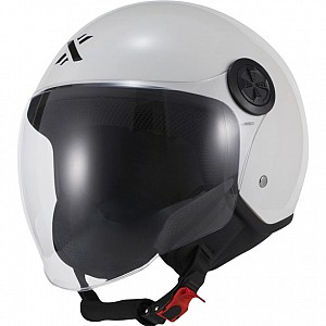 Shox Interceptor Open Face Gloss White Jet Mc-helm