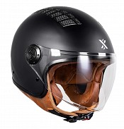 Shox Jetstream Solid Open Face Ece R22.06 Mattschwarzer Jet Mc-helm