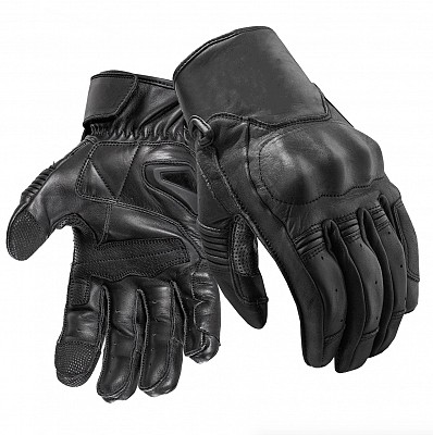 Gants Mc Rebel Vintage Noir ÉtÉ Peau