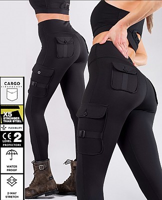 Leggings De Tourisme Cargo Étanches Pour Femme Avec Homologation Ce 17092, Pantalon De Motarde