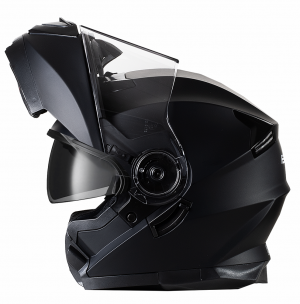 Bno Flipup-2 Mattschwarze Sonnenblende Motorradhelm Ds1