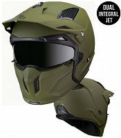 Mt Streetfighter Matt Armygreen Motorrad- / Kreuzhelm 1272000063