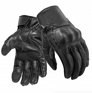 Rebel Vintage Schwarze Summer Skin Mc-handschuhe