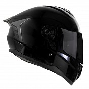 Shox Apex Solid Ece R22.06 Casque Mc IntÉgral Noir Brillant Casque De Moto