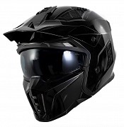 Black Streetfighter Sv Gloss Vintage Polished Black Ece 22-06 Mc / Cross HjÄlm