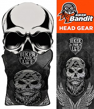 Biker For Life Bandanna Neck Tube NackvÄrmare Balaclava